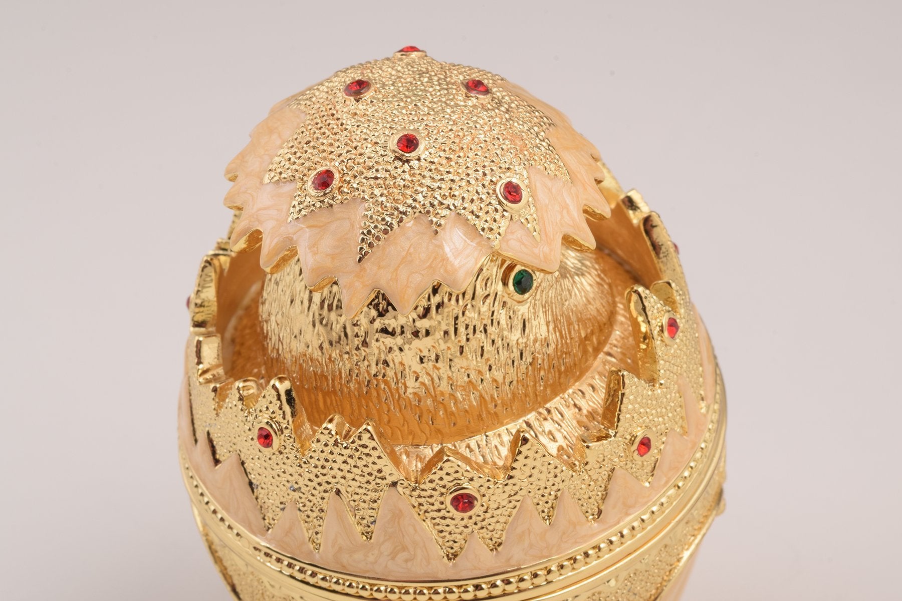 Pink Chicken in Egg Faberge Egg  Keren Kopal