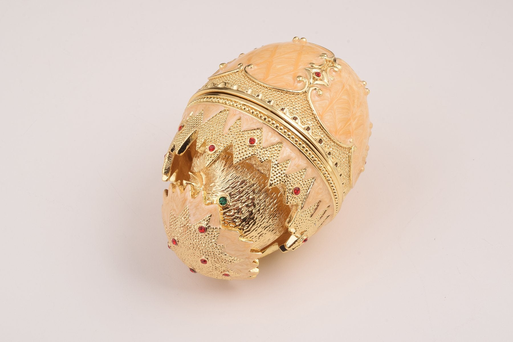 Pink Chicken in Egg Faberge Egg  Keren Kopal