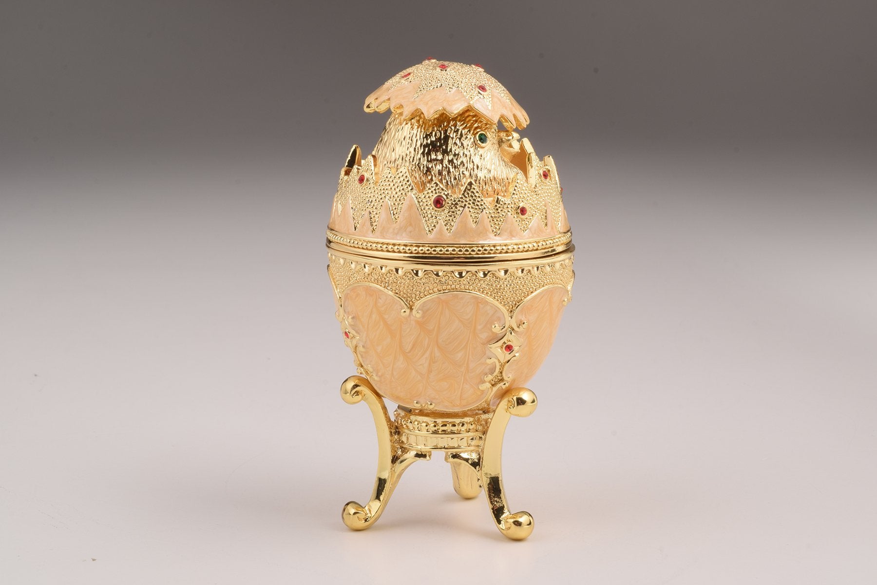 Keren Kopal Pink Chicken in Egg Faberge Egg  89.00