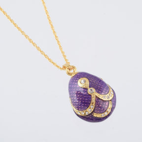 Keren Kopal Purple & Gold Egg Pendant Necklace  39.00