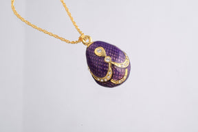 Keren Kopal Purple & Gold Egg Pendant Necklace  39.00