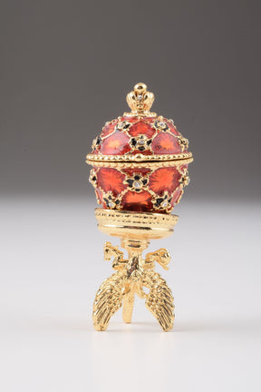 Keren Kopal Red Faberge Egg with Car Inside  41.50