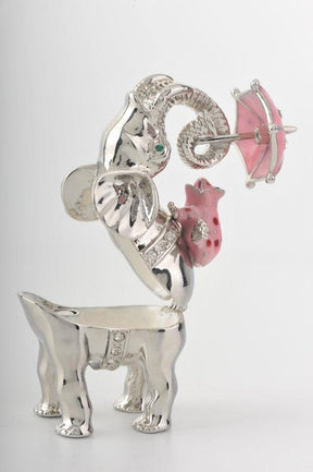 Keren Kopal Silver Elephant Holding an Umbrella  57.50