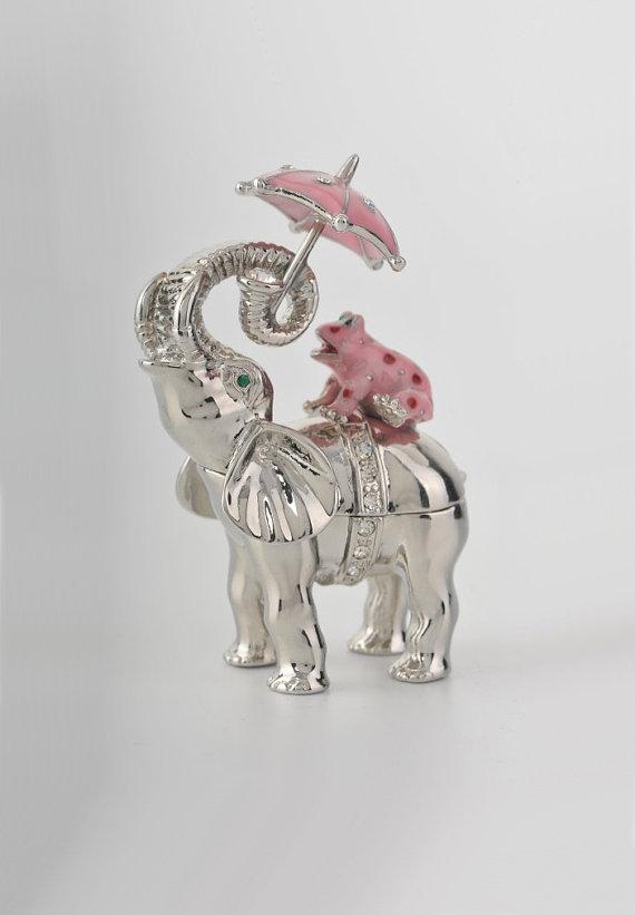 Keren Kopal Silver Elephant Holding an Umbrella  57.50