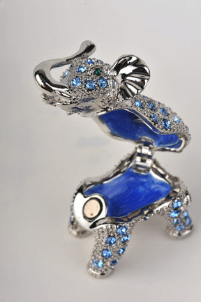 Silver & Blue Elephant  Keren Kopal