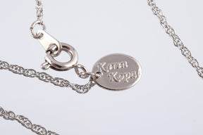 Keren Kopal Silver & Red Pearl Egg Pendant Necklace  39.00