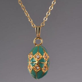 Keren Kopal Turquoise & Gold Egg Pendant Necklace  35.00