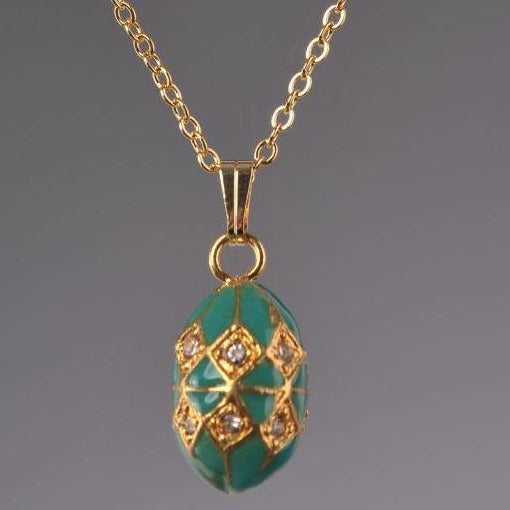 Keren Kopal Turquoise & Gold Egg Pendant Necklace  35.00