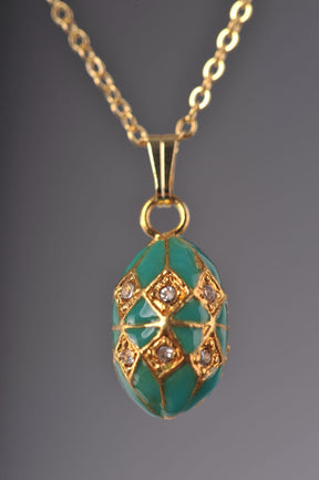 Keren Kopal Turquoise & Gold Egg Pendant Necklace  35.00