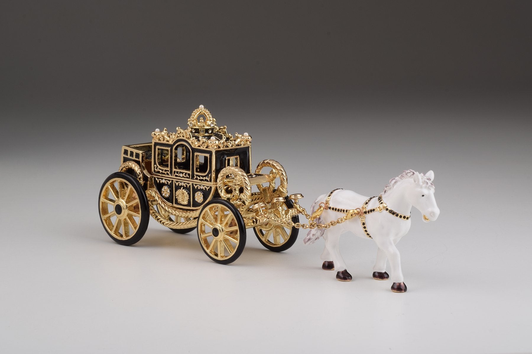 Keren Kopal White Horse Pulling a Golden Carriage  204.00