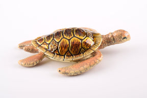 Brown Sea Turtle trinket box Keren Kopal